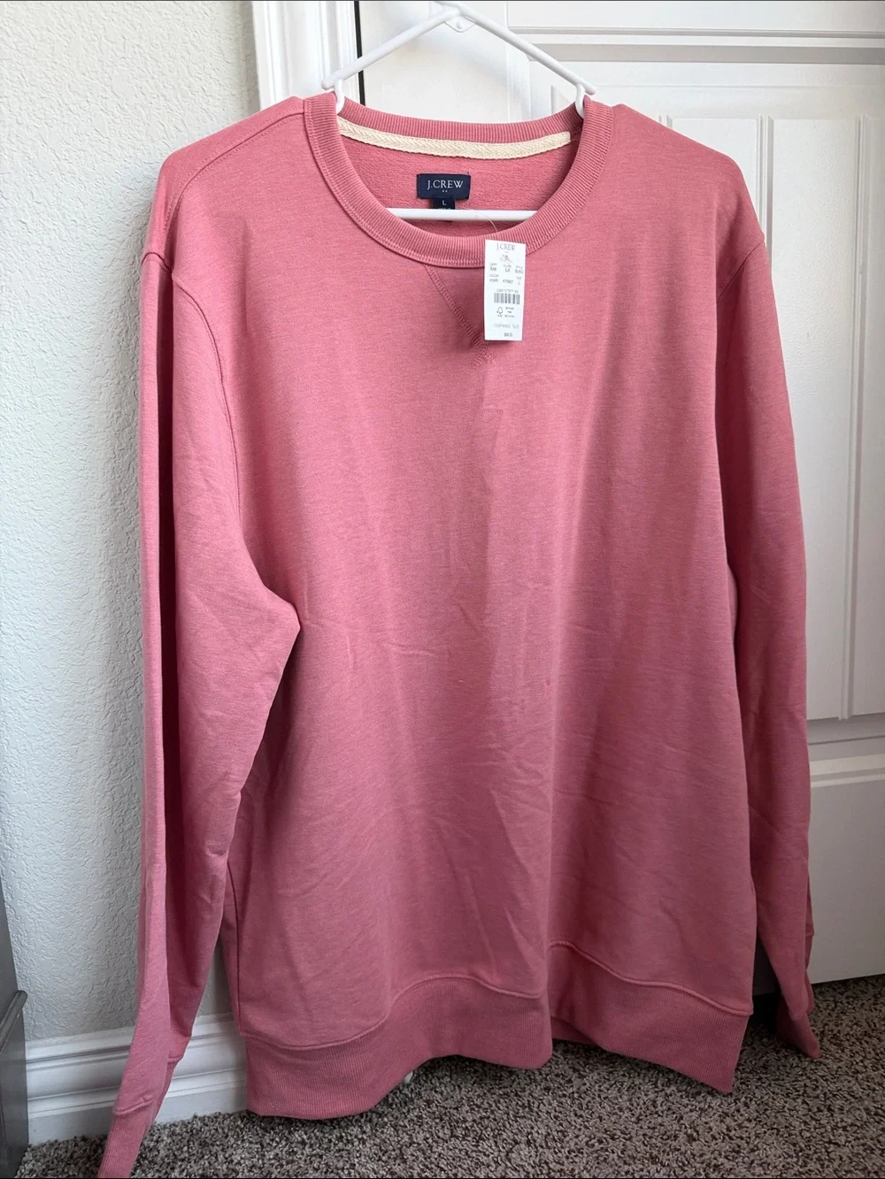 J. Crew Rose Pink Crewneck Sweatshirt